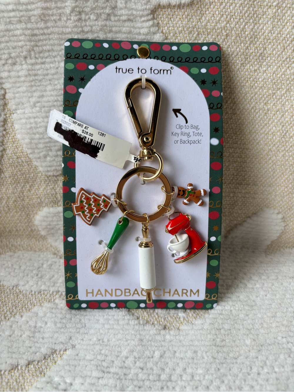 NWT True to Form Holiday Baking Handbag Charm